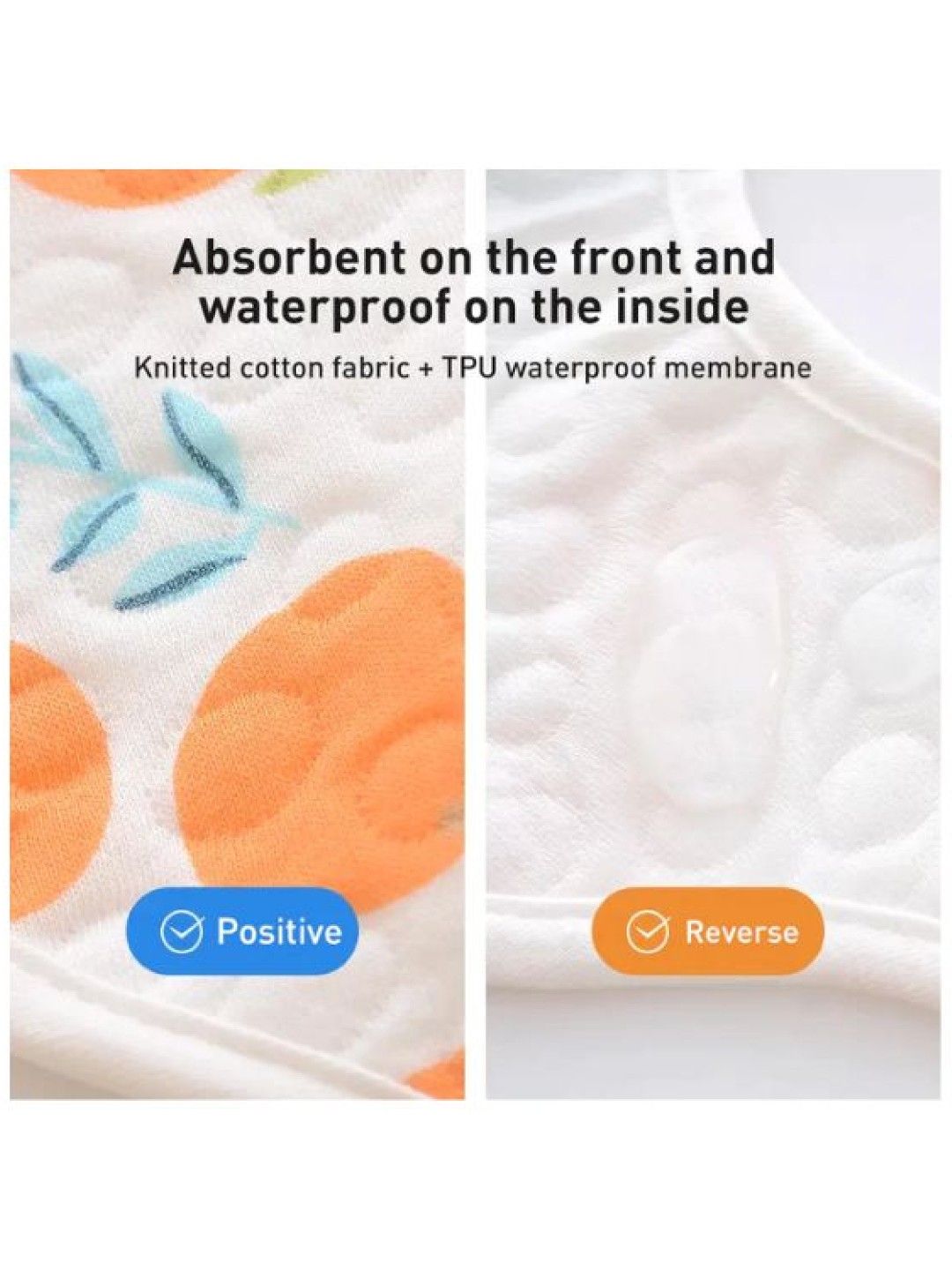 Bibs Flower Waterproof 360 Drool Super Absorbent Lightweight