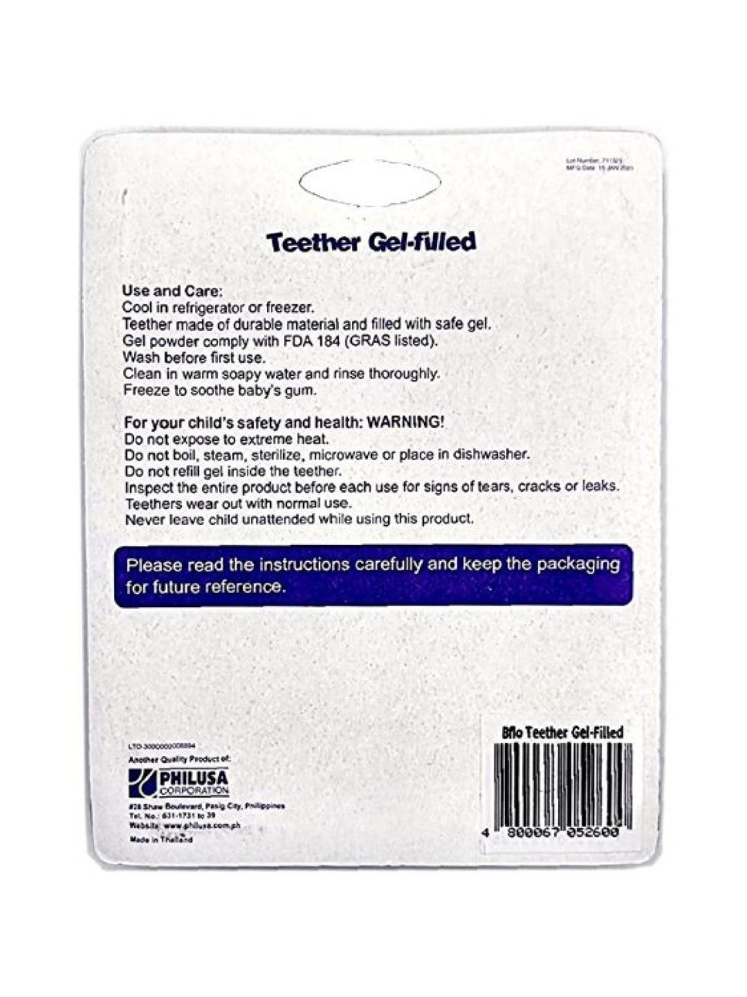 Teether Gel-Filled
