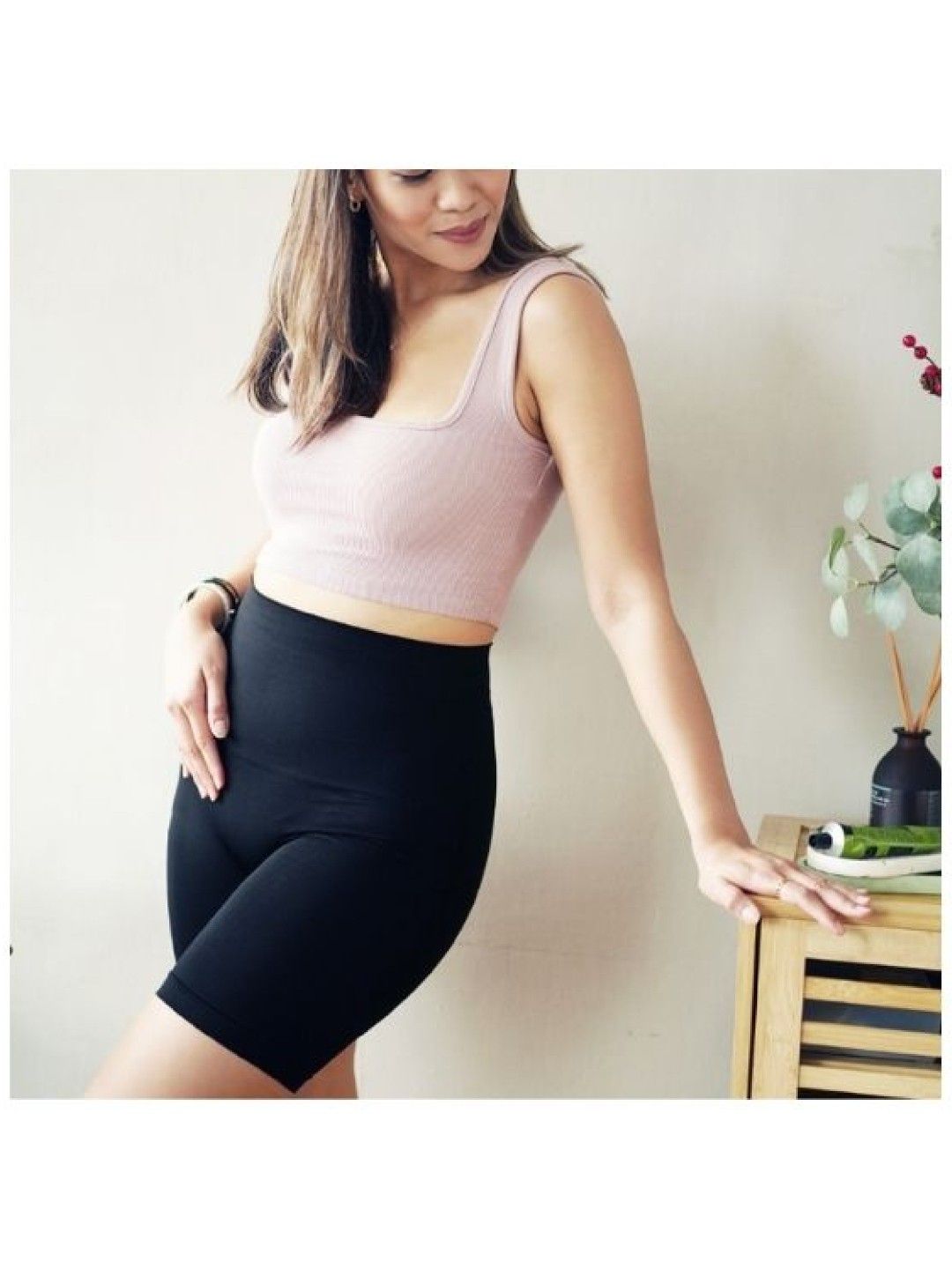 Postpartum Tummy Control Biker Shorts
