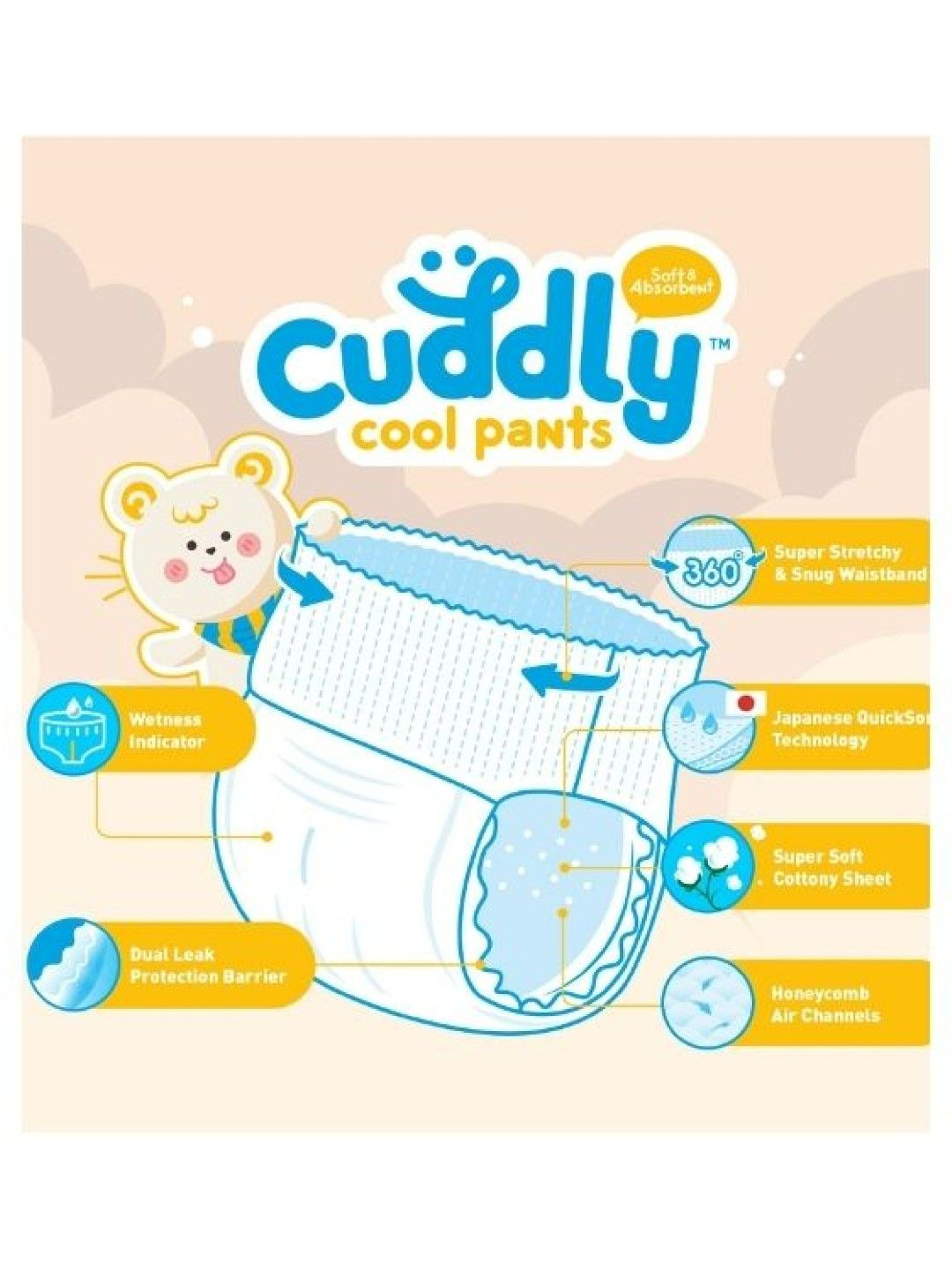 Japanese Cool Pants Diaper 2-Pack 40s XXXL (80s)