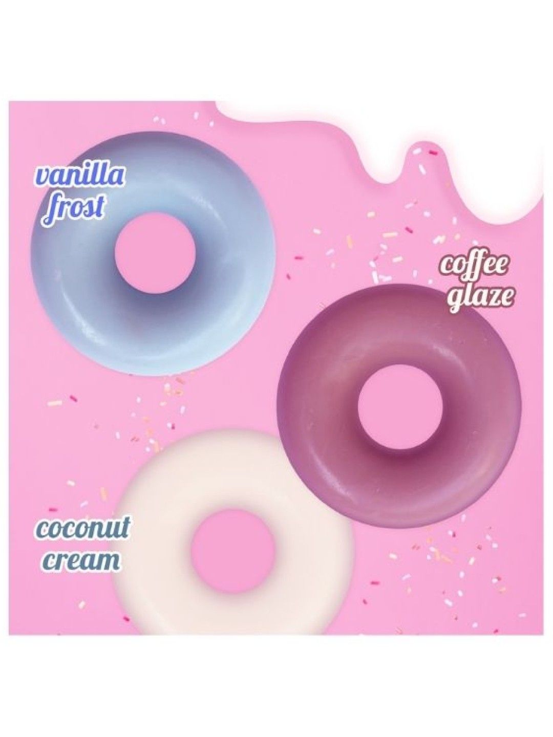 Donut Bonbons Handmade Goats Milk Soap Coconut (100g)