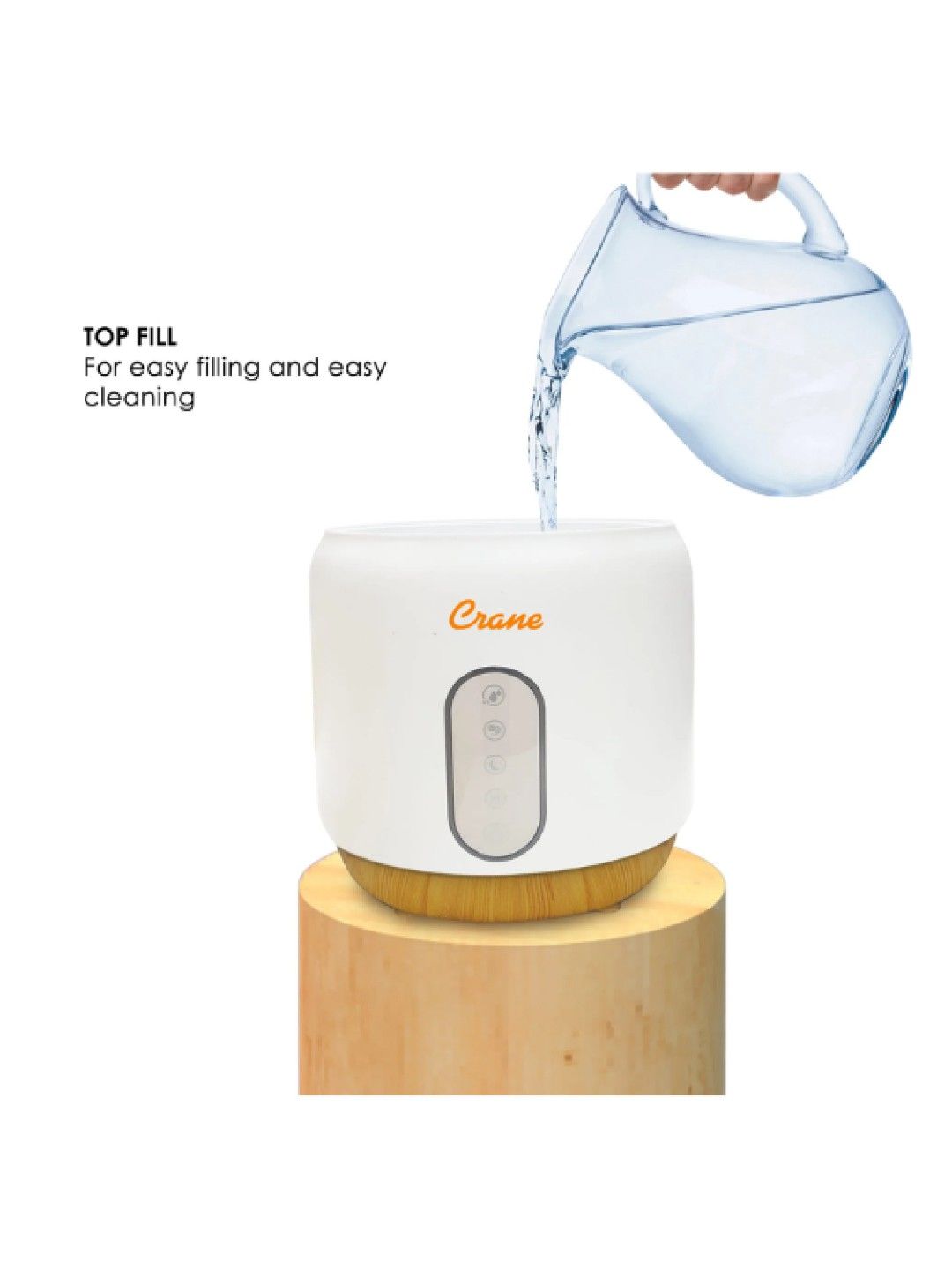 5-in-1 Top Fill Humidifier Ultrasonic Mist and Air Purifier