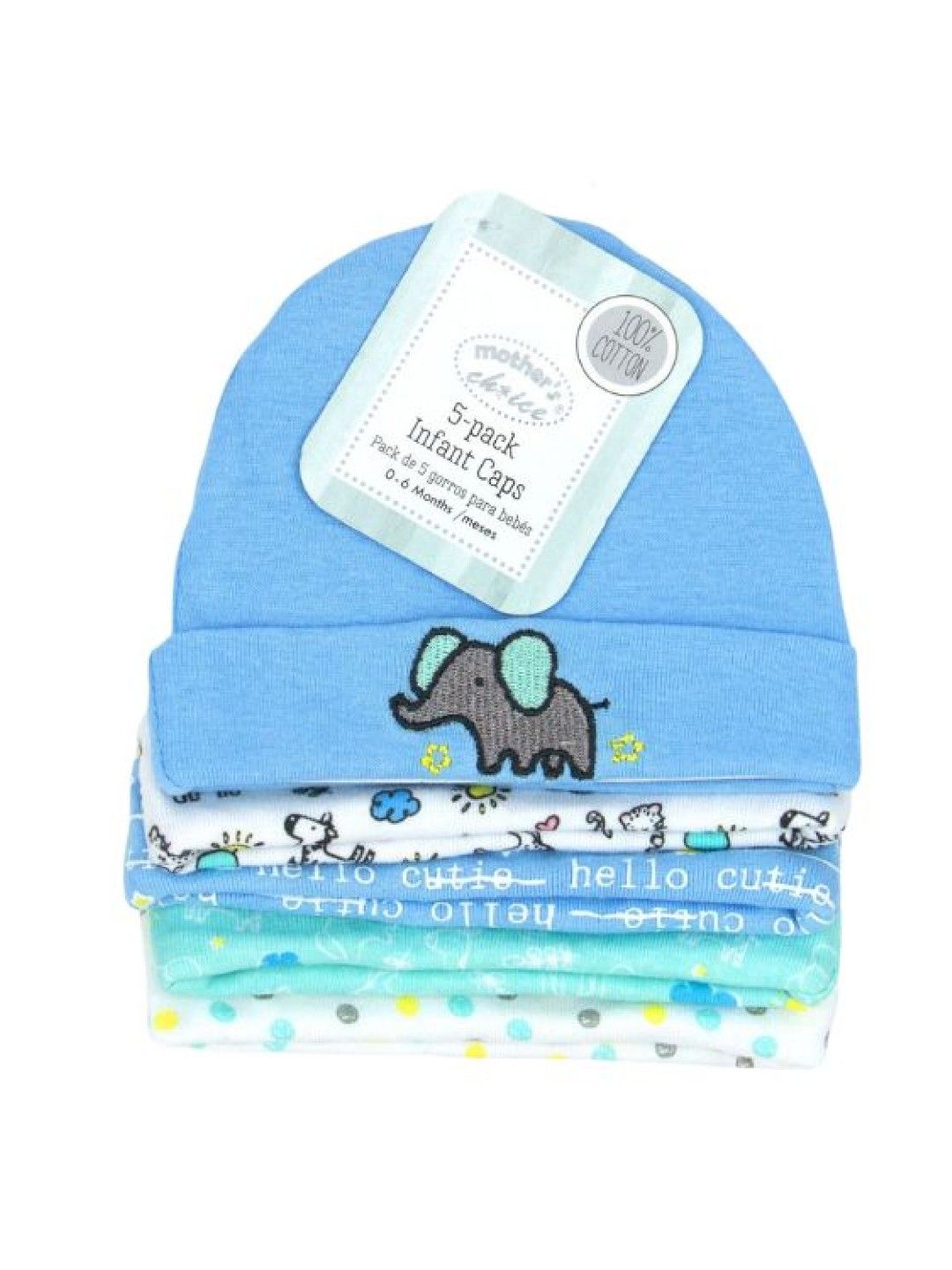 5 Pack Newborn Baby Hat (Elephant/IT2539)