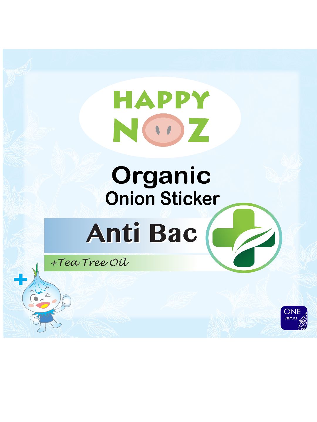Organic Onion Sticker with Anti-Bac