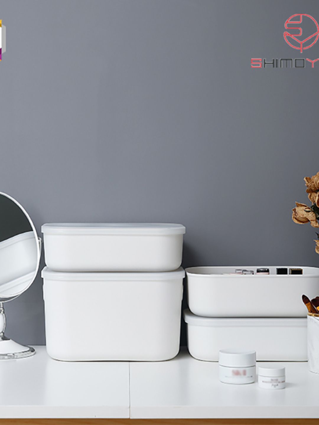 Flat Storage Box with Lid 20L-35L (Large)
