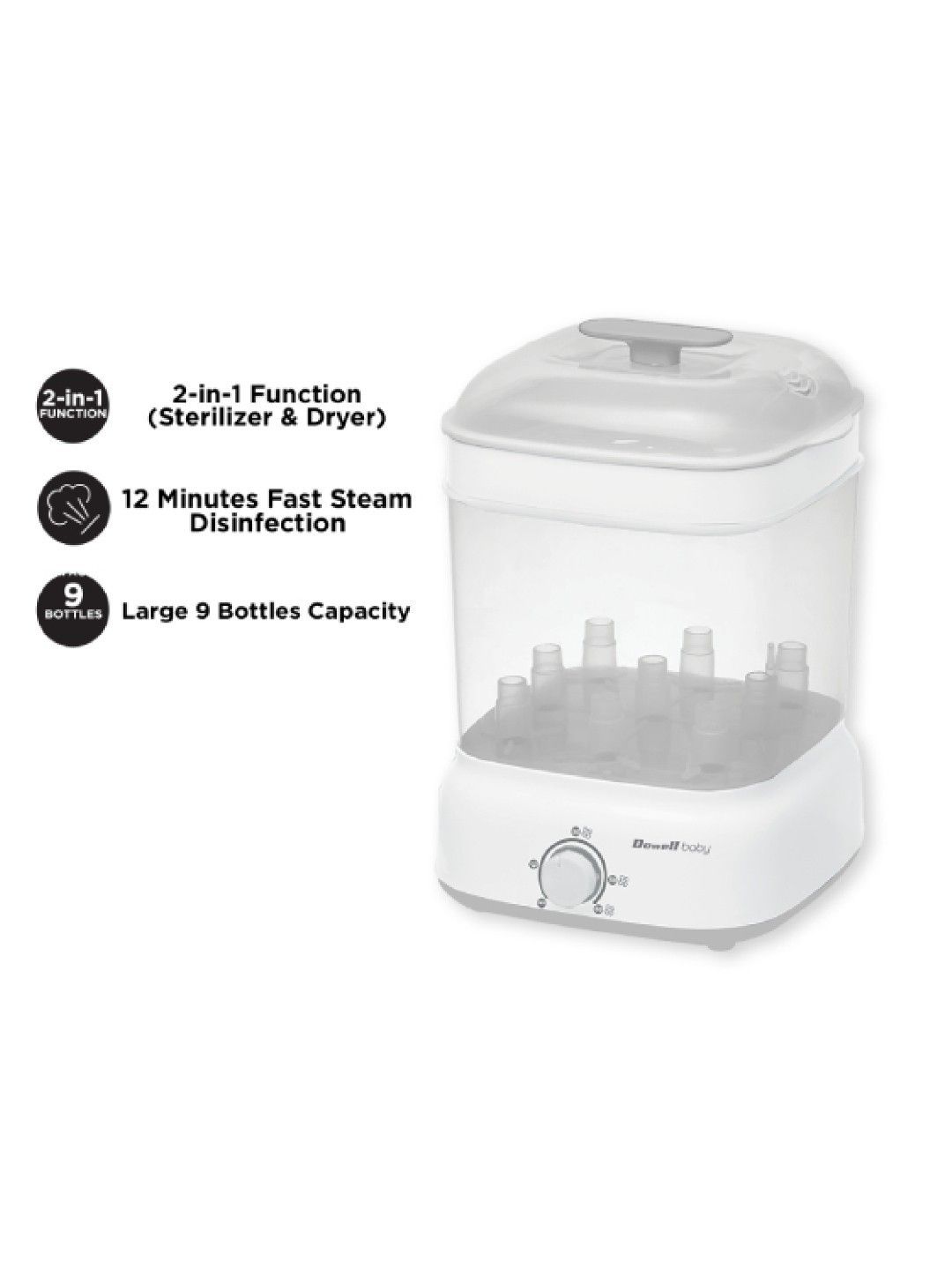 Baby Bottle Sterilizer and Dryer BSD-012T