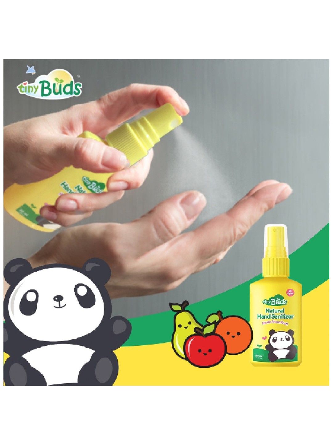 Natural Hand Sanitizer - Fruit (60ml)