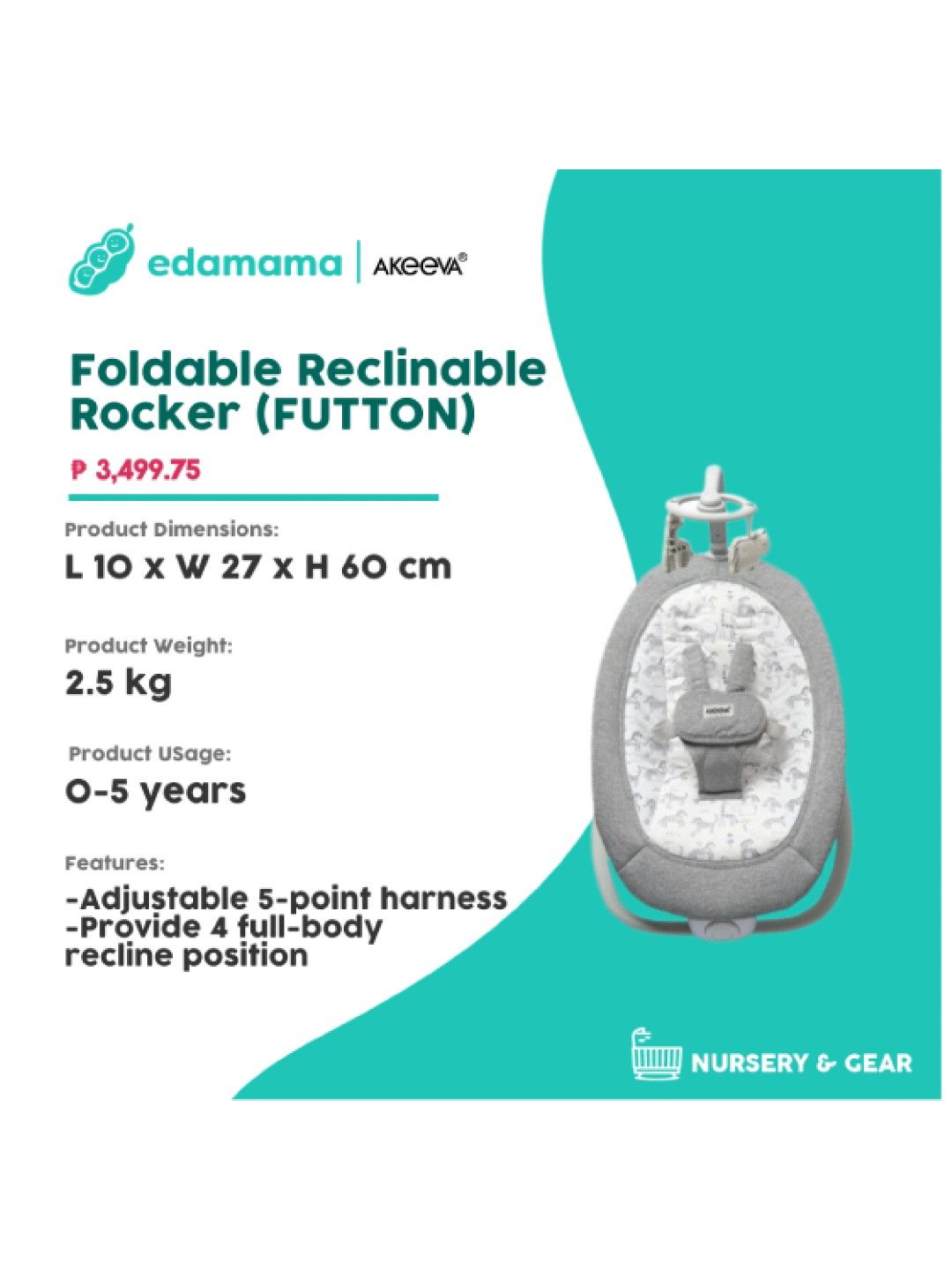 Foldable Reclinable Rocker (FUTTON)