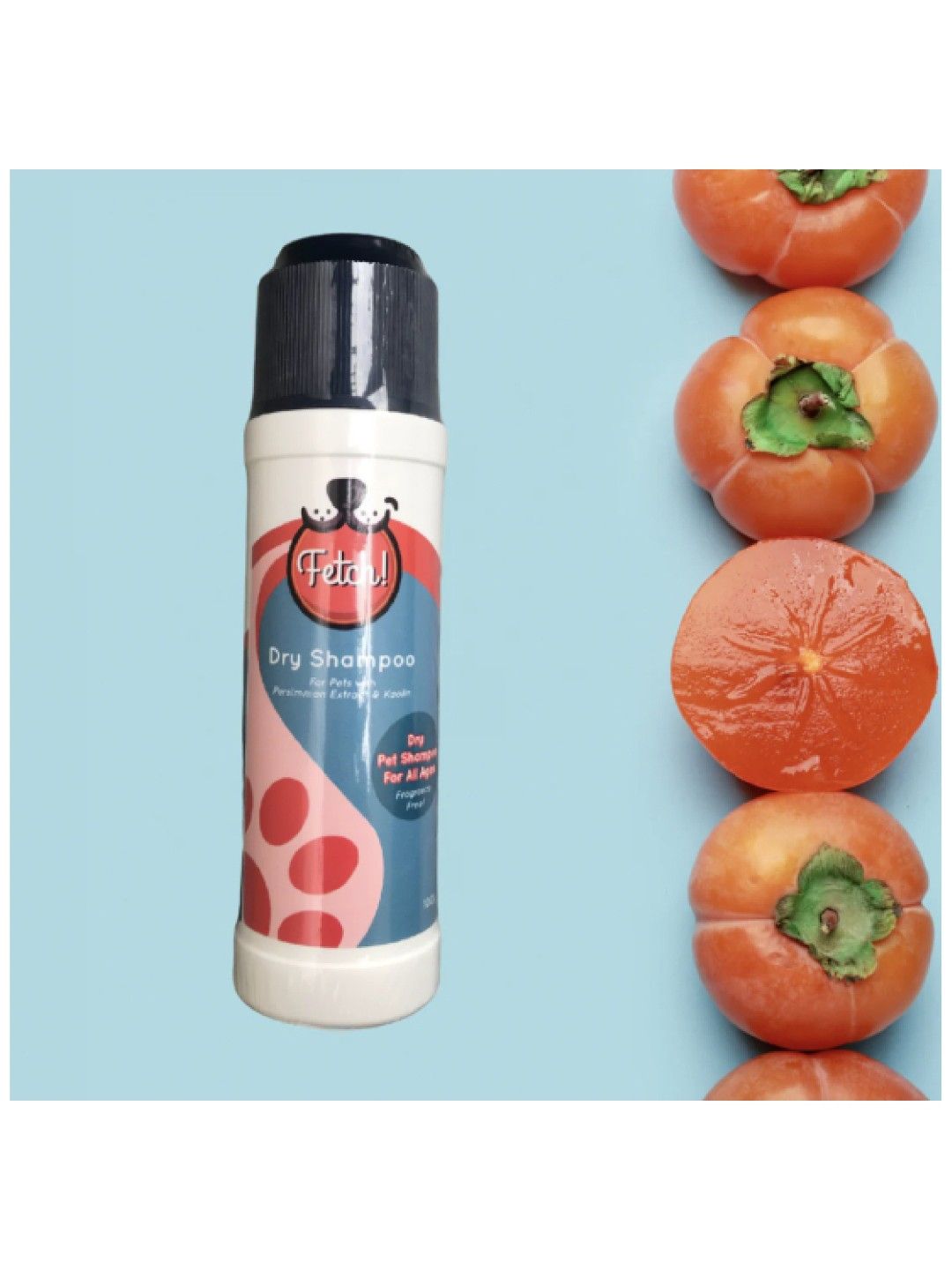 Natural Persimmon Dry Shampoo for Pets (100g)