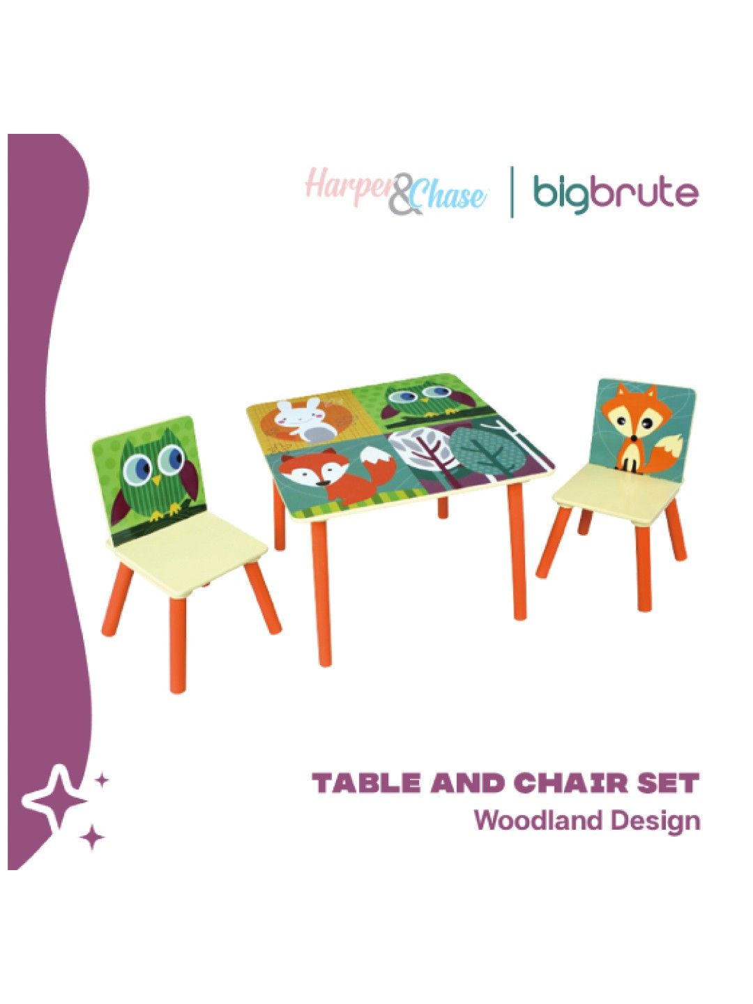 Table and Chair Set (Woodland Design)