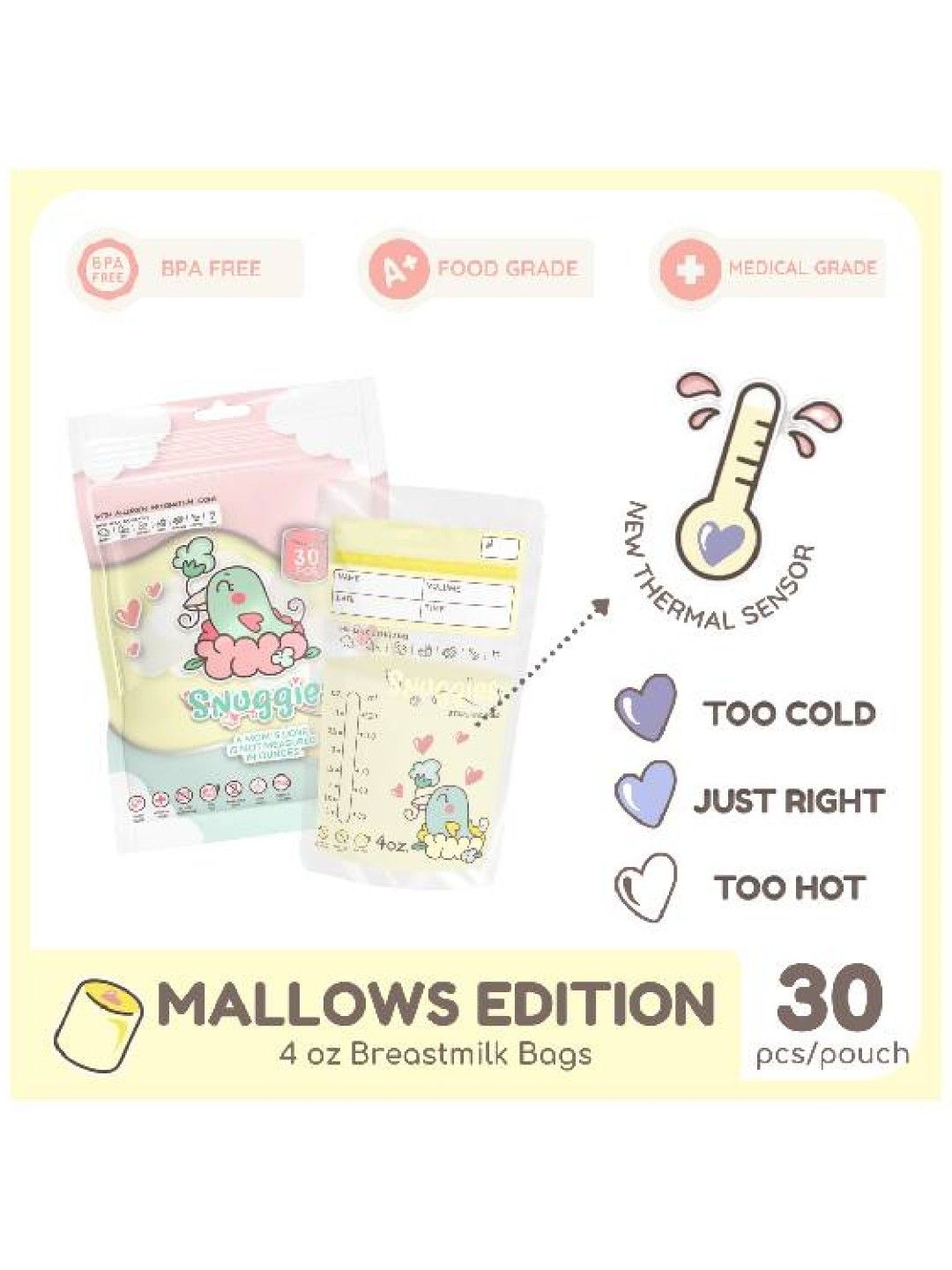 Breastmilk Bag (4oz) Buy 10 and Get (1L) M2 Malunggay Drink & Sharpie Pentel
