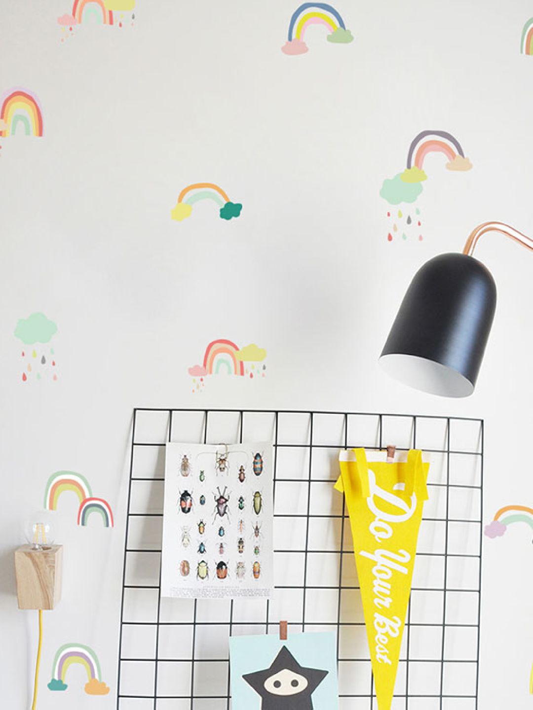 Color Rainbows Wall Decals Nursery Stickers