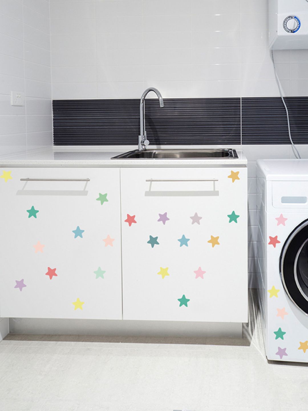 Colorful Stars Wall Decals Nursery Stickers