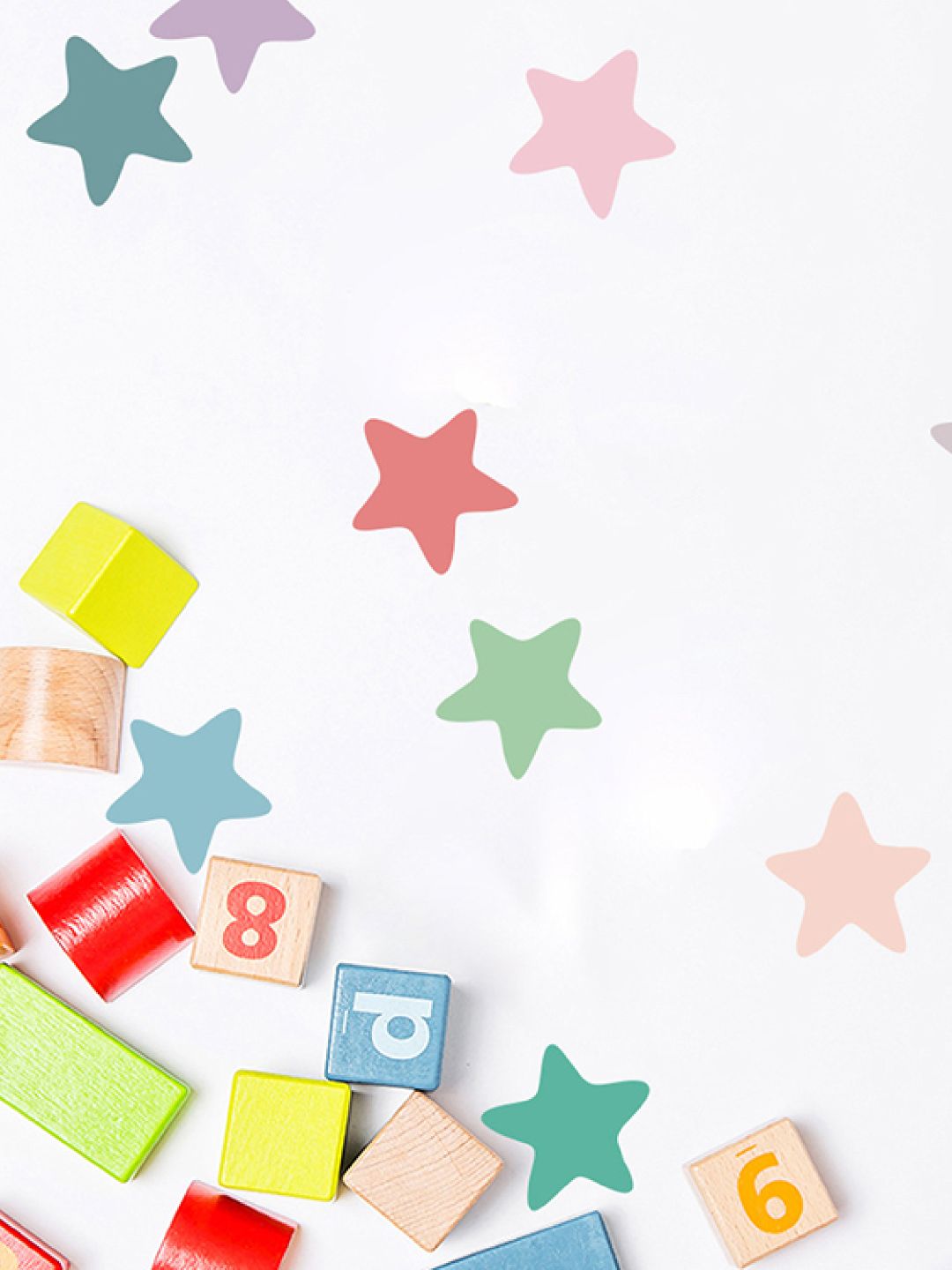 Colorful Stars Wall Decals Nursery Stickers