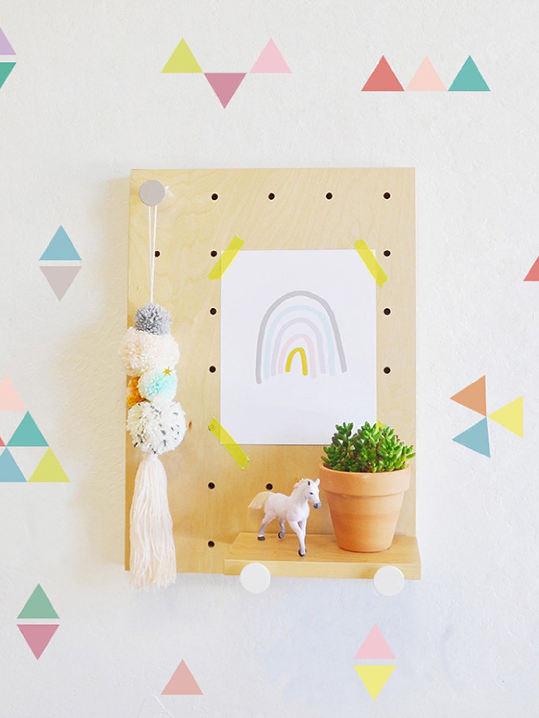 Colorful Triangles Wall Decals Nursery Stickers