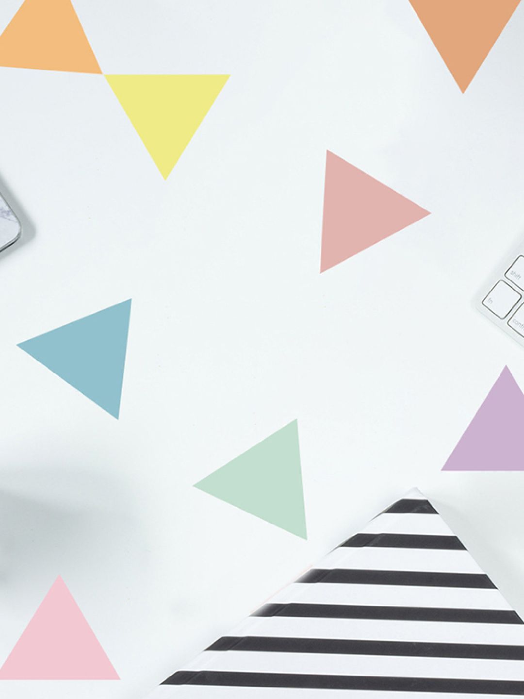 Colorful Triangles Wall Decals Nursery Stickers