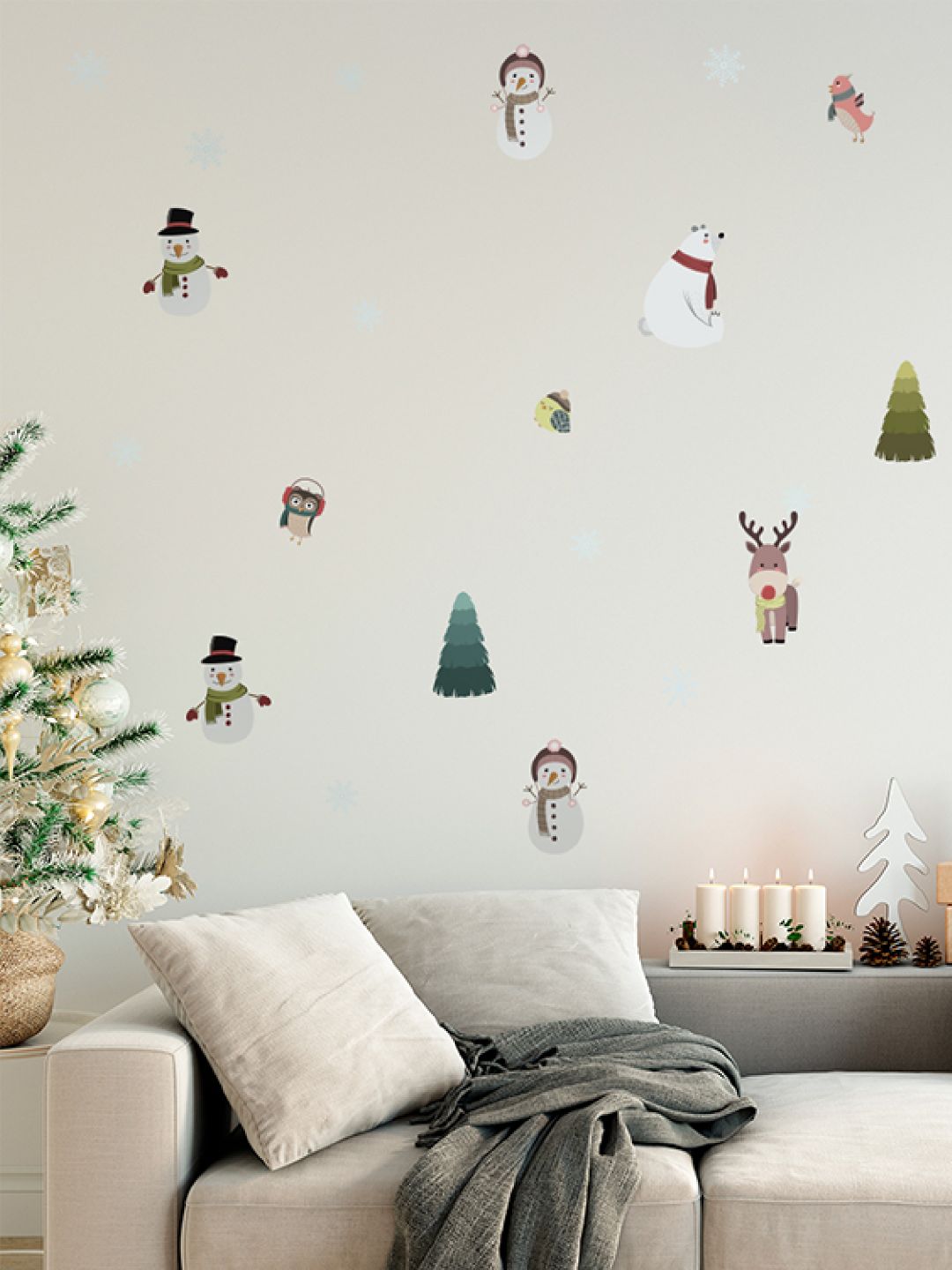 Christmas Friends Wall Decals Nursery Stickers