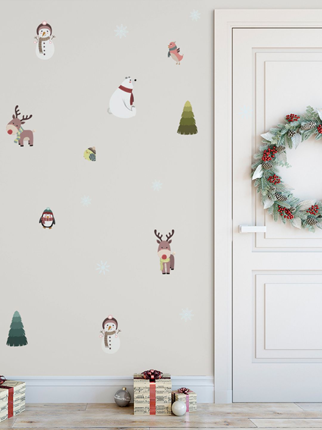 Christmas Friends Wall Decals Nursery Stickers