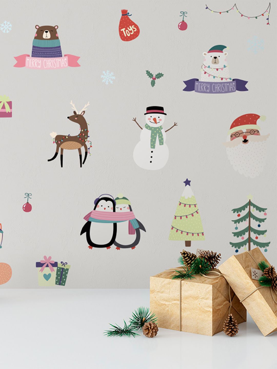 Merry Christmas Wall Decals Nursery Stickers