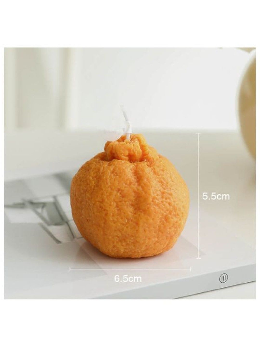 Cute Cheese and Orange Candle