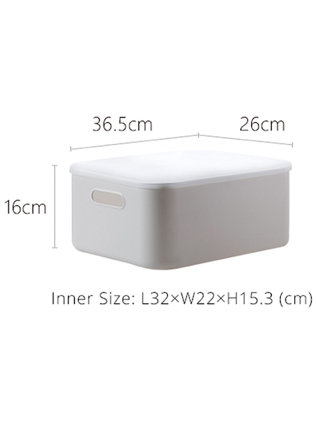 Flat Storage Box with Lid 20L-35L (Large)