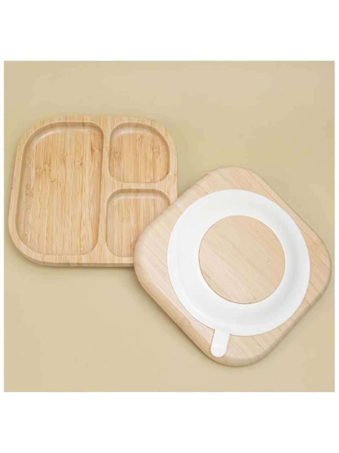 3 Piece Bamboo Plate Set with Bib and Placemat