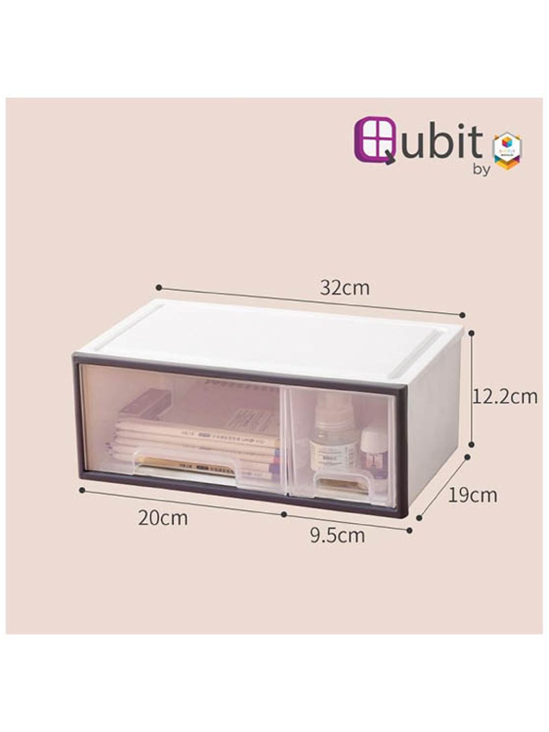 Duo Level Stackable Storage Cabinet