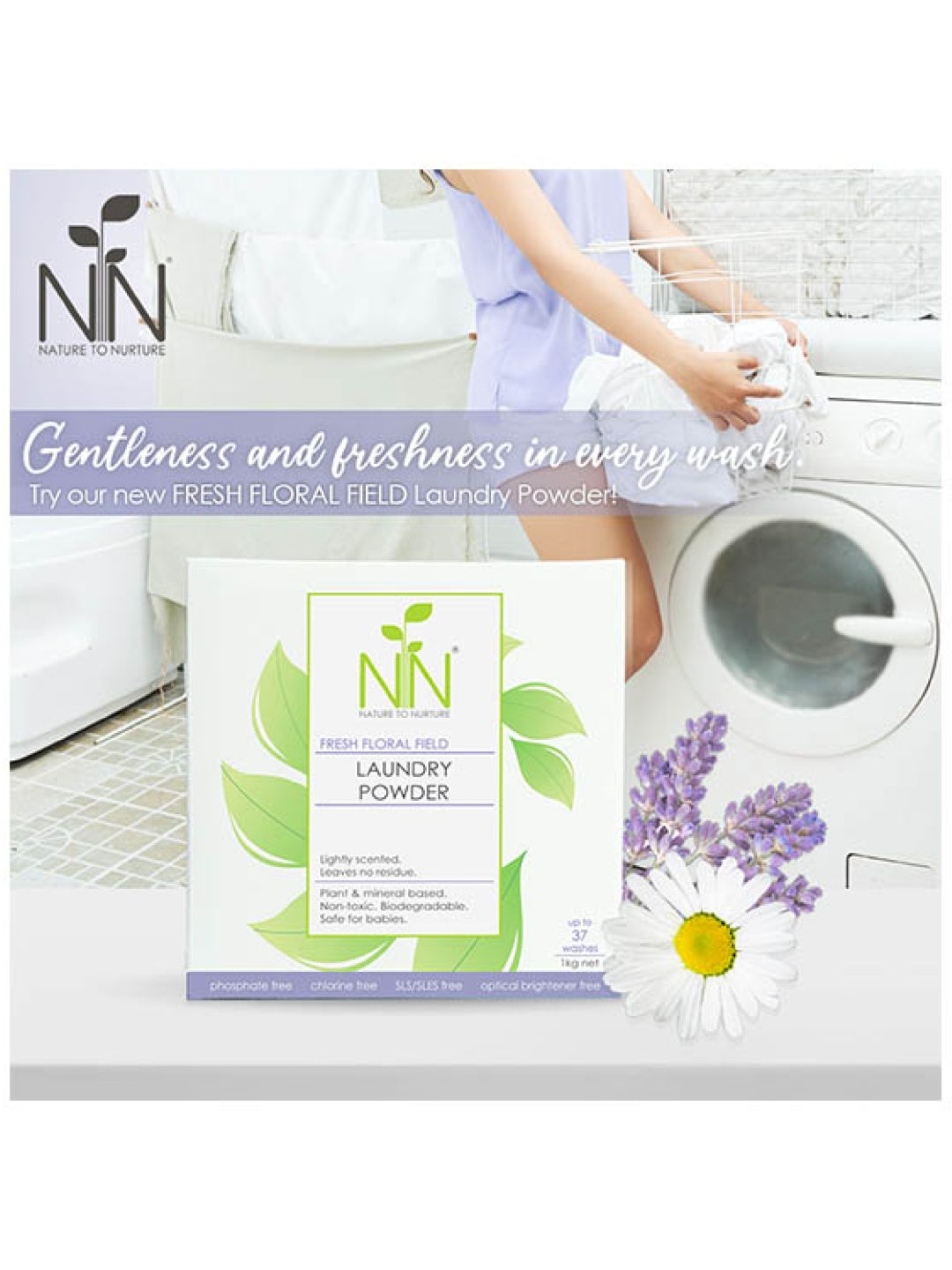 Fresh Floral Field Laundry Powder (1kg)