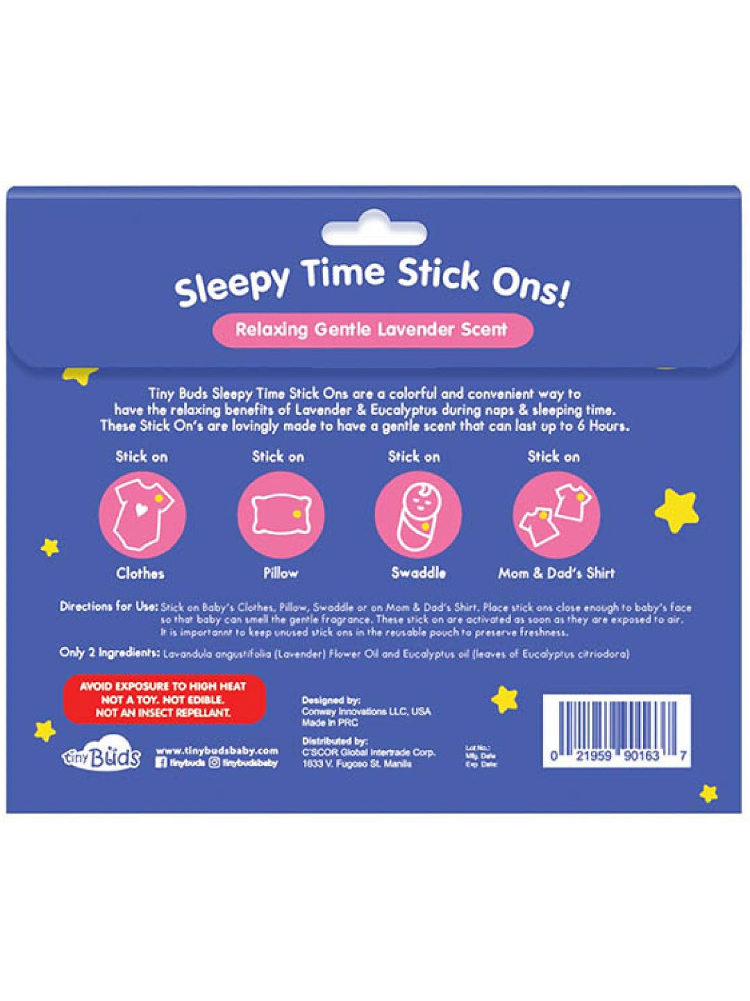 Sleepy Time Stick Ons