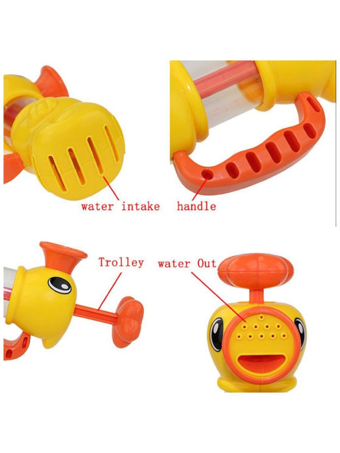 Water Pistol Spray Pump Duck Bather Toy (Pack of 2)