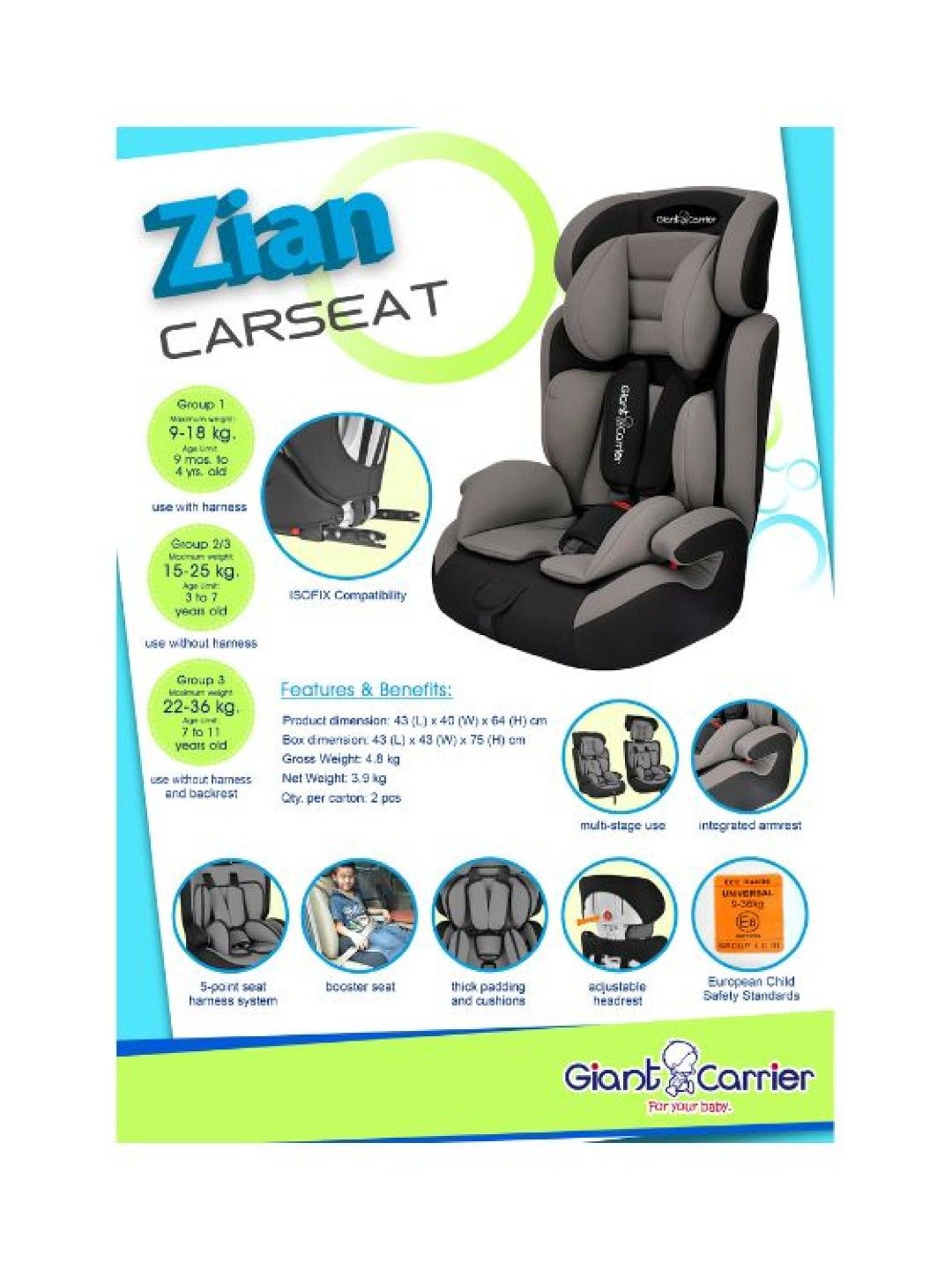 Zian Car Seat Isofix