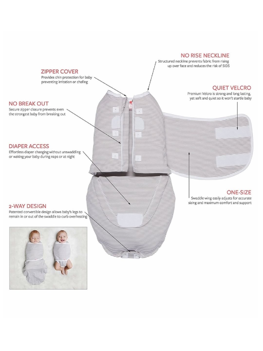 2-Way Stars Classic Wearable Swaddle