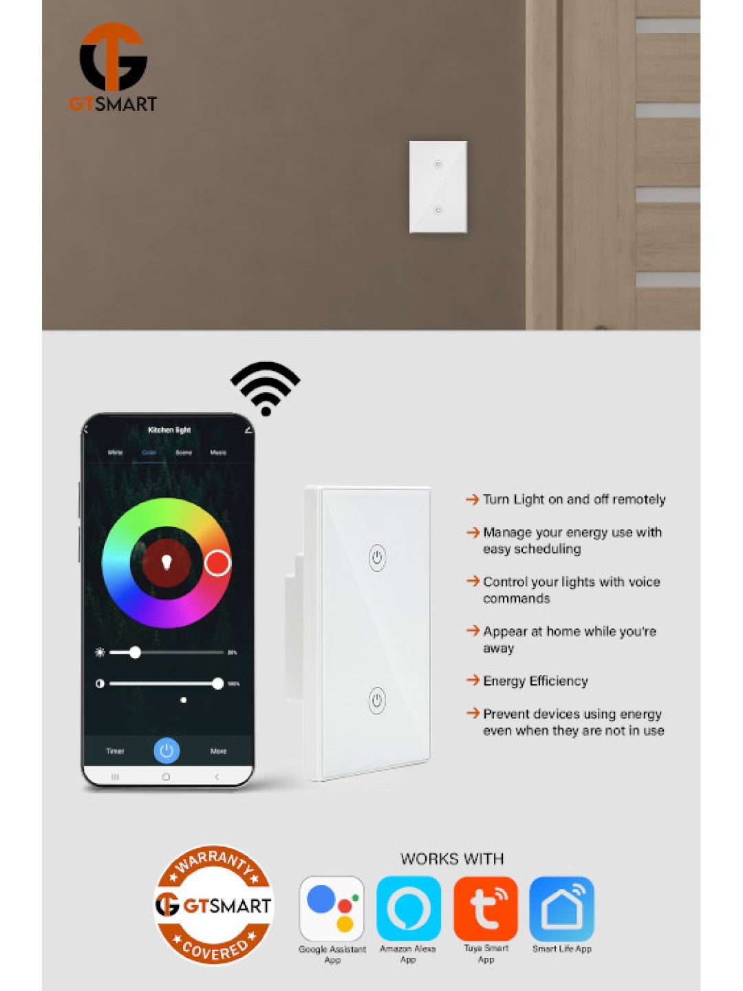 Lighting Switch (2 Gang)