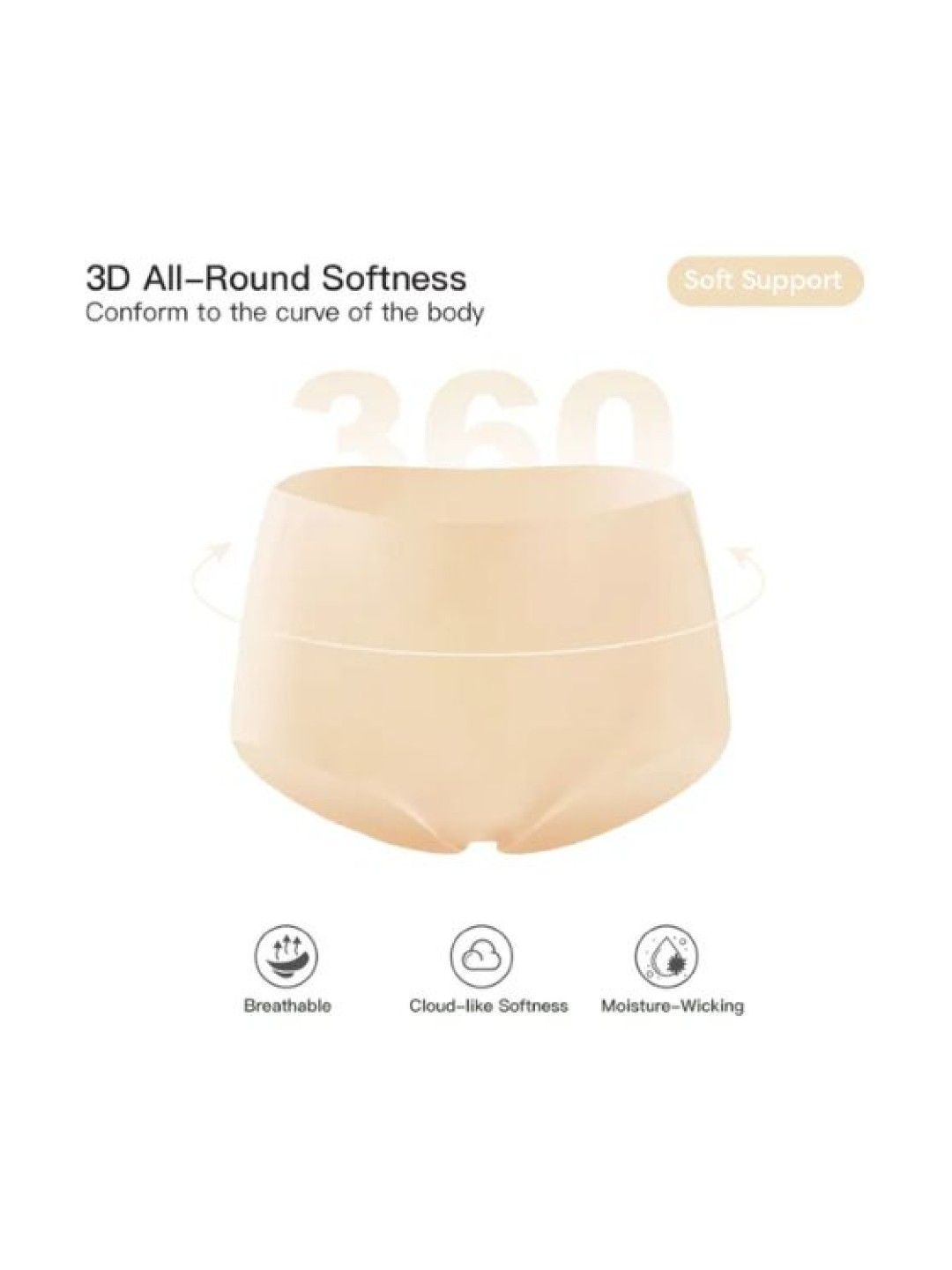 Seamless high-waist panty